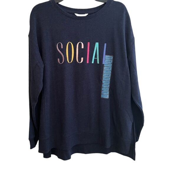 NWT Wildfox, super soft Social sweater sweatshirt  Sz Large - Picture 6 of 13